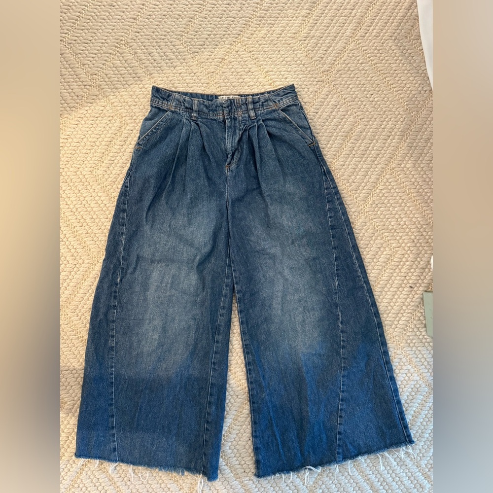 We The Free Dark Blue Flare Jeans